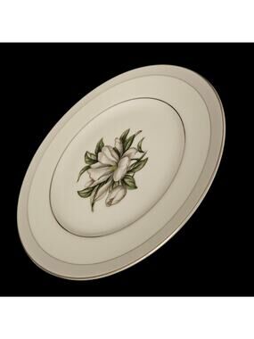 Set 4 Wentworth Fine China Yolanda 6023R Bread Plates White Magnolia Japan